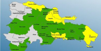 COE mantiene alerta amarilla para 7 provincias y 18 en alerta verde