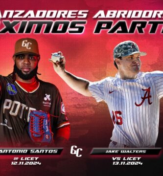 Antonio Santos y Jake Walters abrirán por los Gigantes los próximos dos partidos