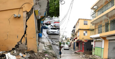 Un edificio a punto de colapsar