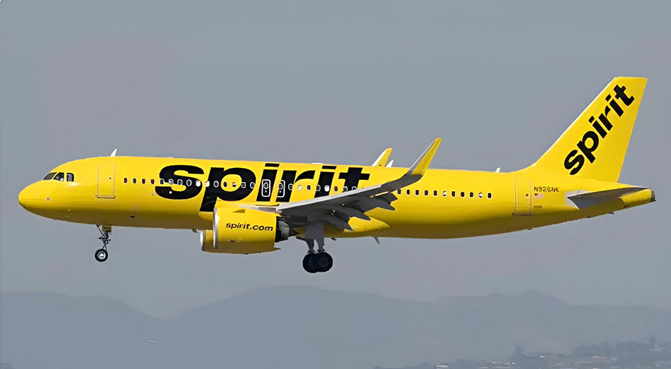 Un vuelo de Spirit Airlines